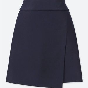 Uniqlo Navy Blue Wrap Skirt